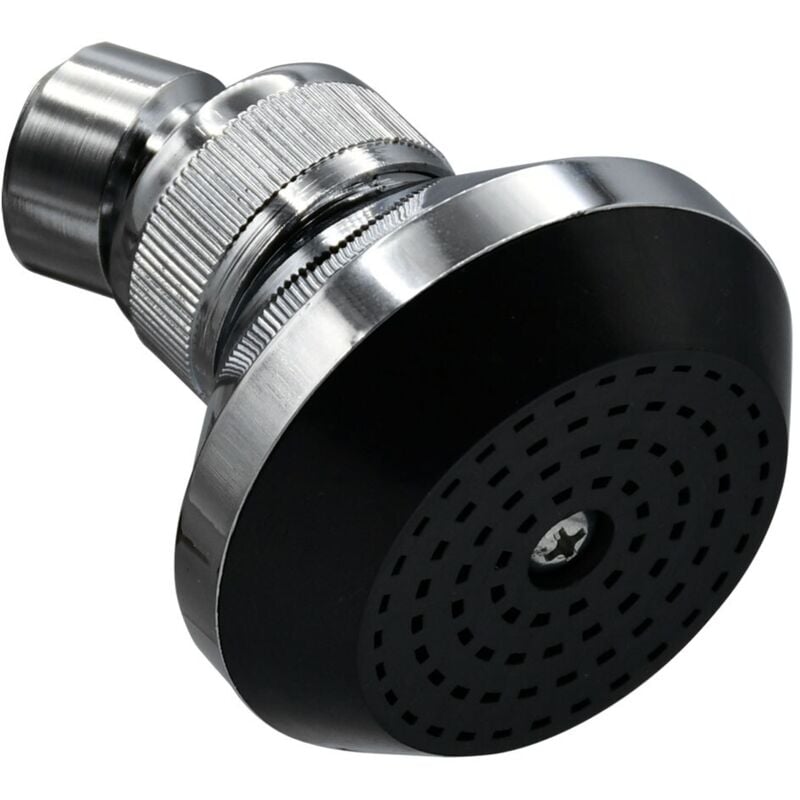 foto del prodotto soffione linea black abs cromato