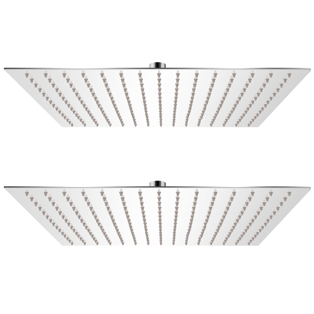 foto del prodotto soffione per doccia a pioggia 2pz acciaio inossidabile 40x40cm cod mxl 45869