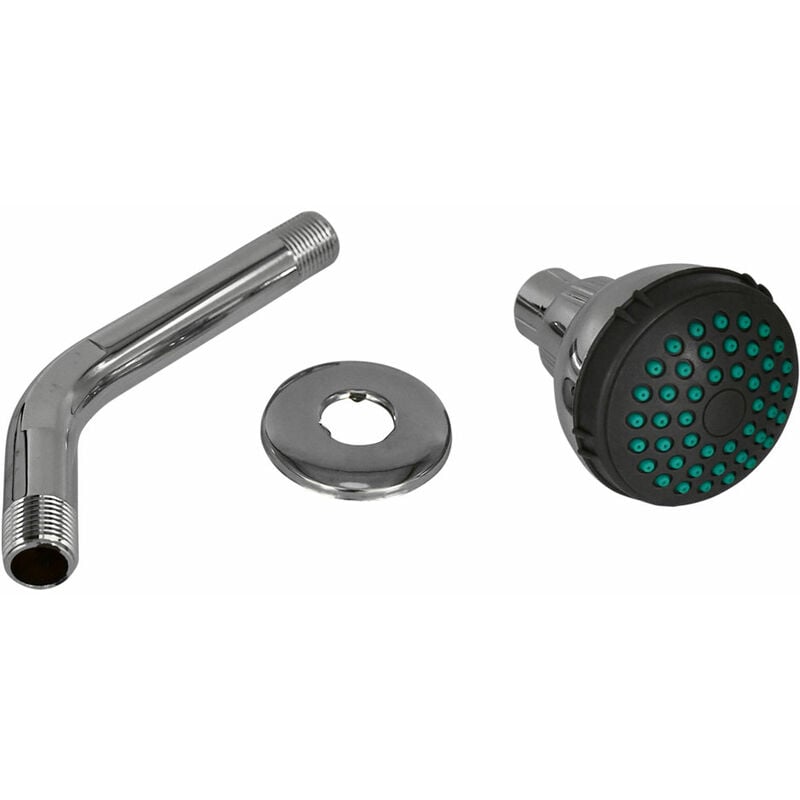 foto del prodotto soffione per doccia linea dark grey abs cromato