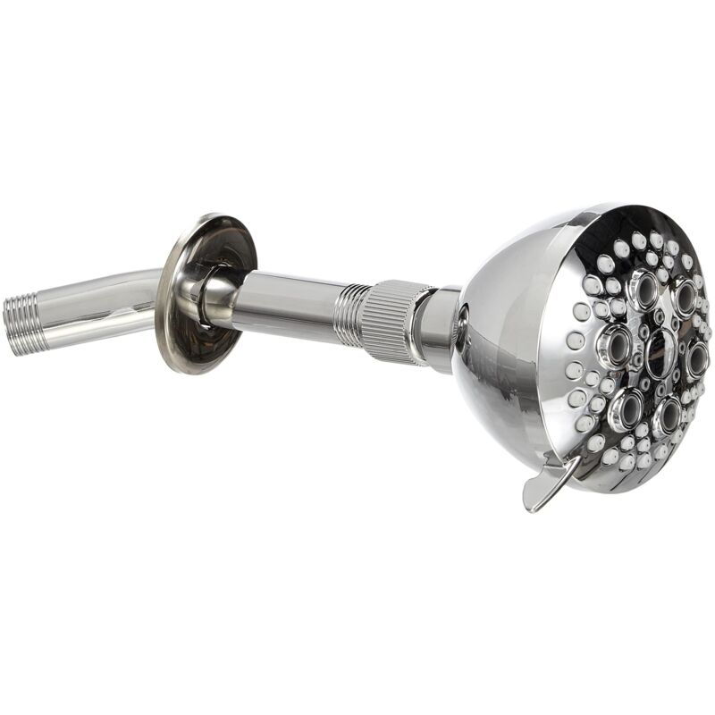 foto del prodotto soffione per doccia rotondo in abs cromo diametro 22,5 cm