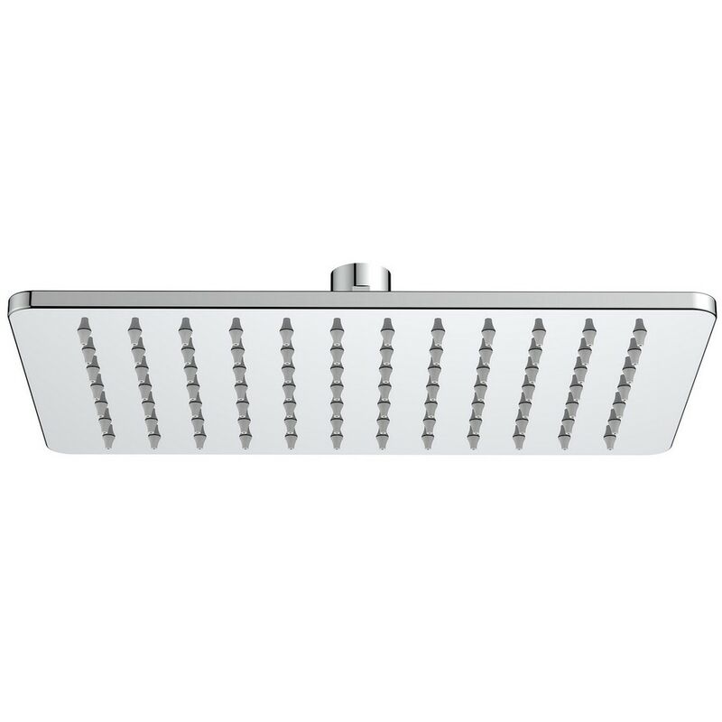 foto del prodotto soffione rettangolare 25x15 cm cromato - serie santorini