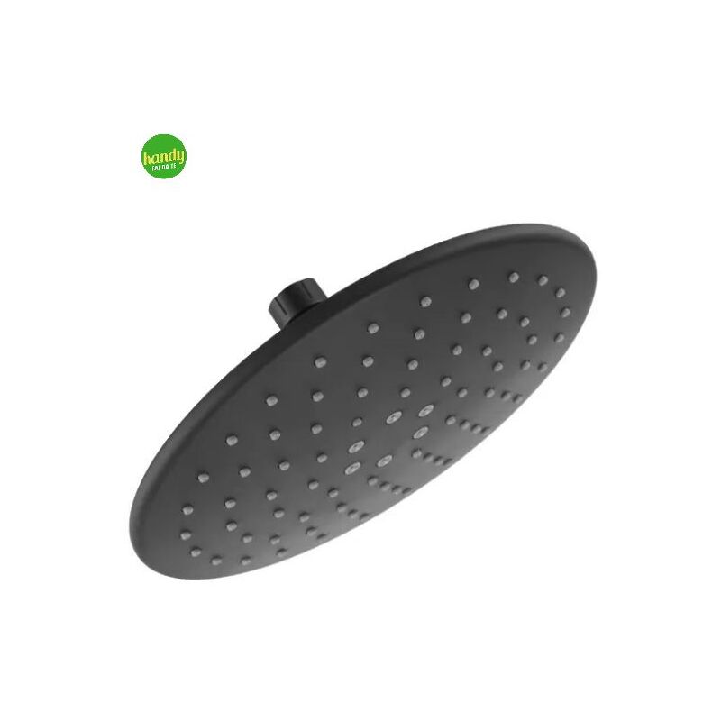 foto del prodotto soffione tondo ambra bathroom planet in abs nero 1 2 23,5 cm