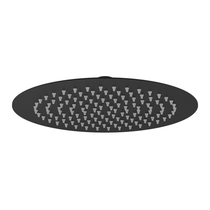 foto del prodotto soffione tondo diametro 25 cm nero opaco serie giove