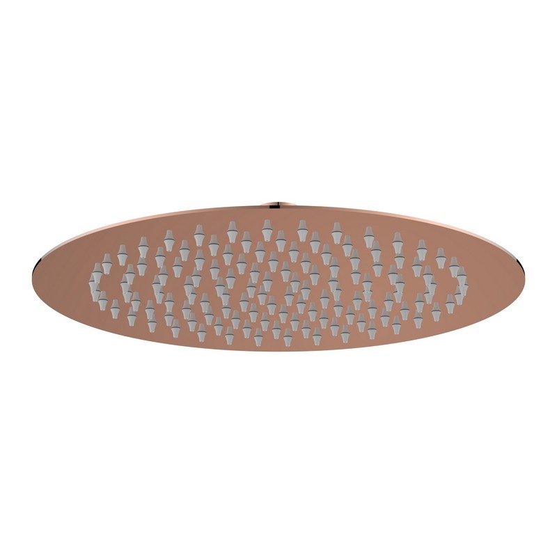 foto del prodotto soffione tondo diametro 25 cm rame lucido serie giove