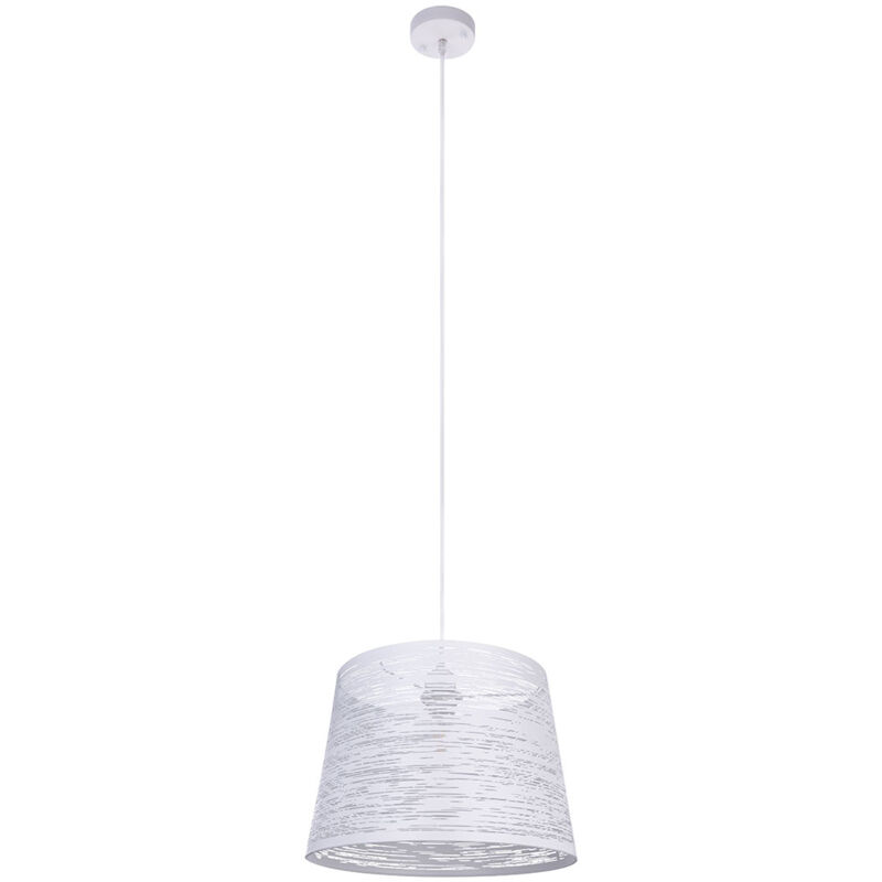 foto del prodotto soffitto a pendolo lampada a sospensione apparecchio cavo metallico illuminazione bianca soggiorno sala da pranzo