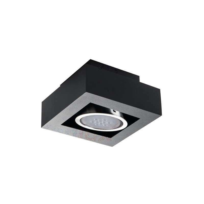 foto del prodotto soffitto quadrato willow per 1 lampadina gu10 nero