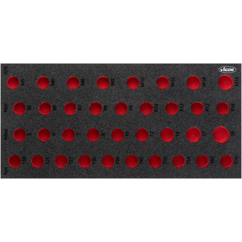 foto del prodotto soft foam insert empty v5099 l l x w x h 393 mm x 188 mm x 35 mm