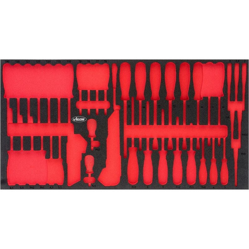 foto del prodotto soft foam insert empty v5170 l l x w x h 563 mm x 393 mm x 35 mm