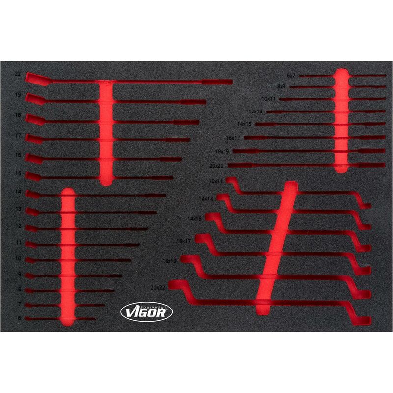 foto del prodotto soft foam insert empty v6726 l l x w x h 563 mm x 393 mm x 35 mm