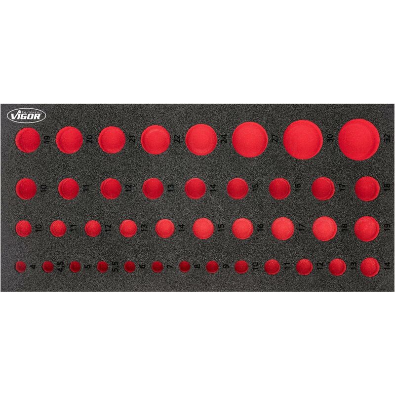 foto del prodotto soft foam insert empty v7520 l l x w x h 393 mm x 188 mm x 35 mm
