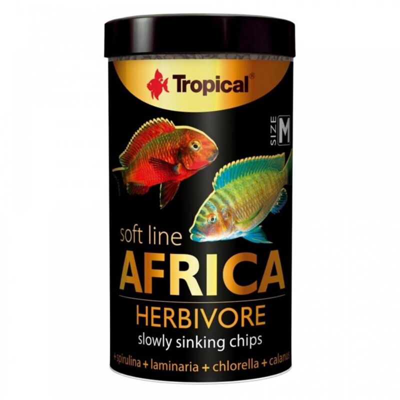 foto del prodotto softline africa mangime per pesci africani modello herbivore formato 100 ml tropical