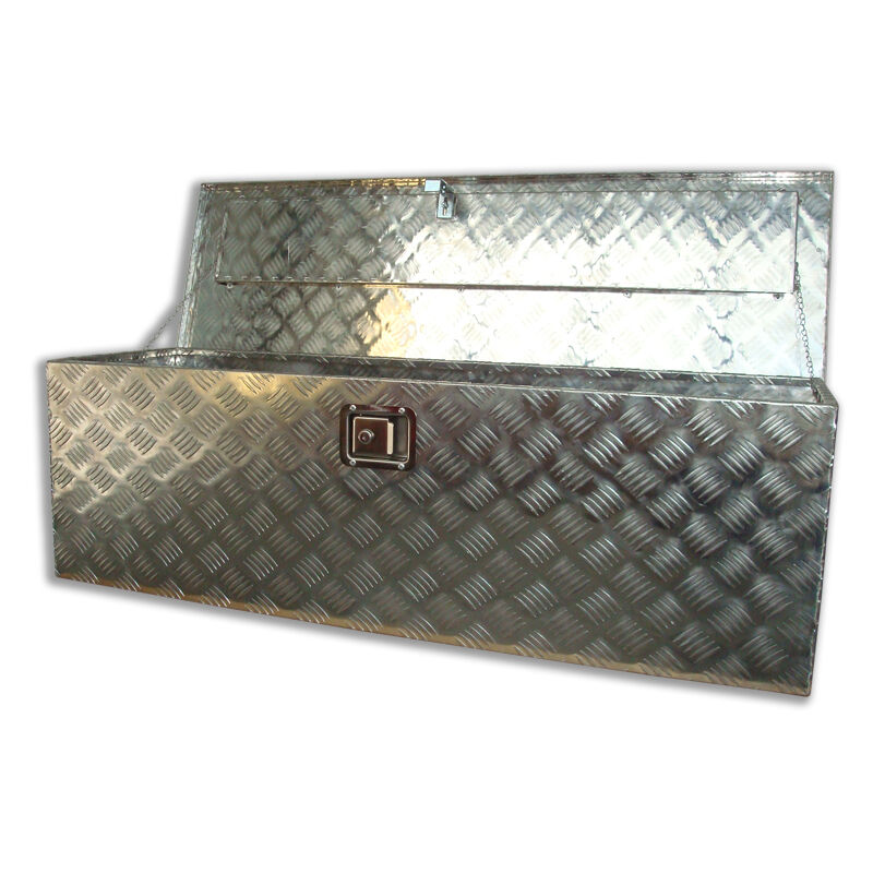 foto del prodotto sogi baule portautensili ble 125 porta attrezzi cassone pick up in alluminio 1250 x 385 x 385 h mm