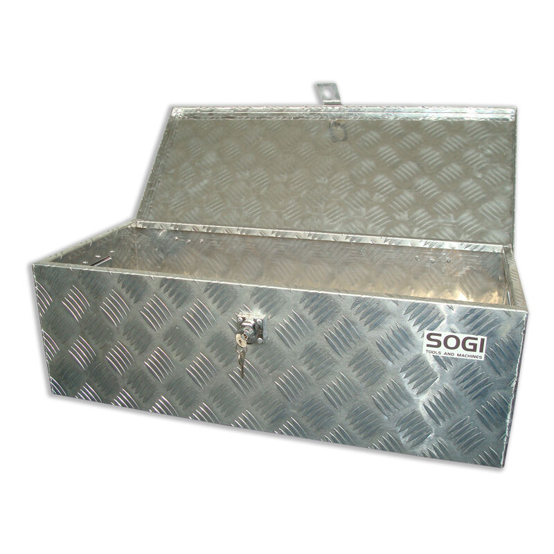 foto del prodotto sogi baule portautensili ble 77 porta attrezzi cassone pick up in alluminio 765 x 340 x 245 h mm