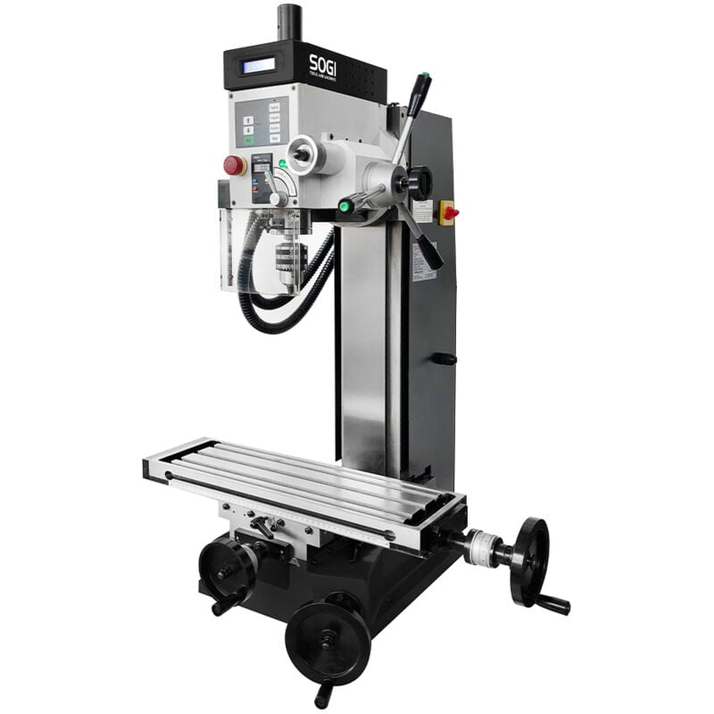 foto del prodotto sogi fresatrice verticale s3 70d con motore brushless 230 v maschiatura testa inclinabile