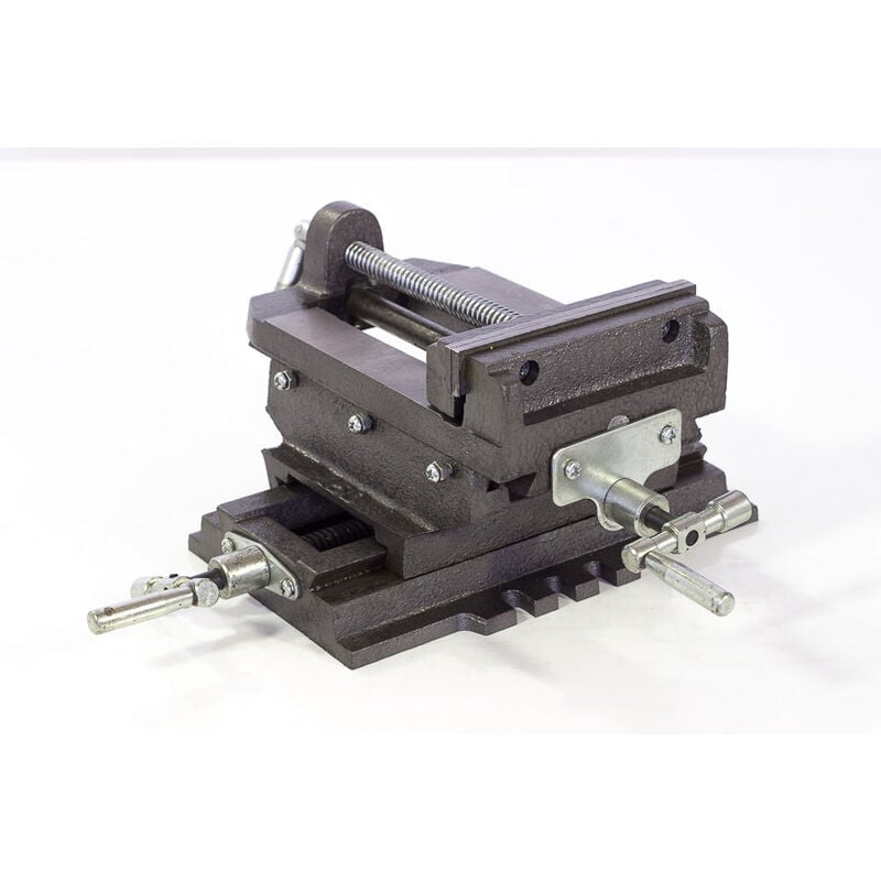 foto del prodotto sogi morsa a croce regolabile per trapano a colonna 125 mm fresa fresatrice