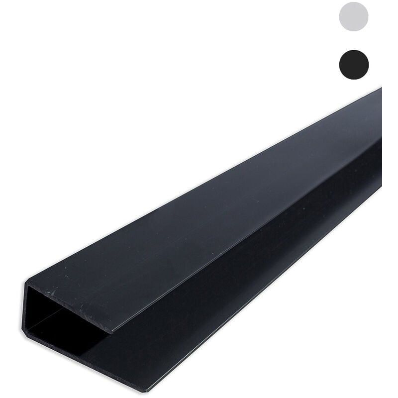 foto del prodotto sogi profilo c per pannello portautensili pan 1200 in nero o grigio, colorenero