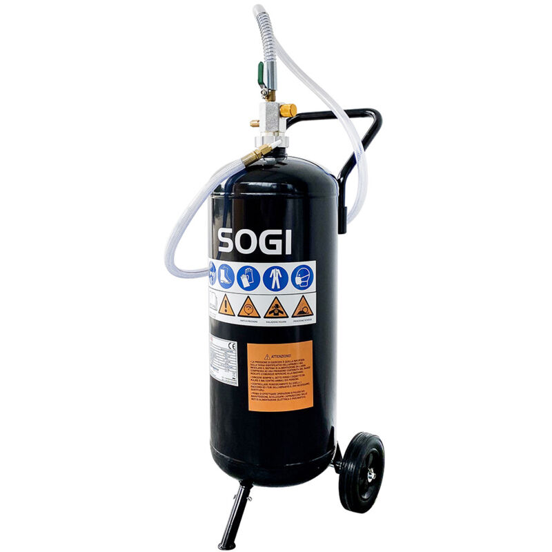 foto del prodotto sogi sabbiatrice portatile sps 7 a bicarbonato di sodio 26.5 l 7 galloni 6.2 bar uso esterno e interno