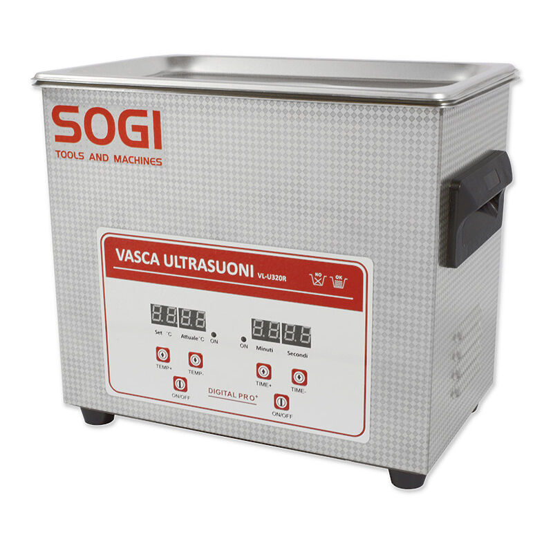 foto del prodotto sogi vasca pulitrice ad ultrasuoni riscaldata 3,2l vl u320r
