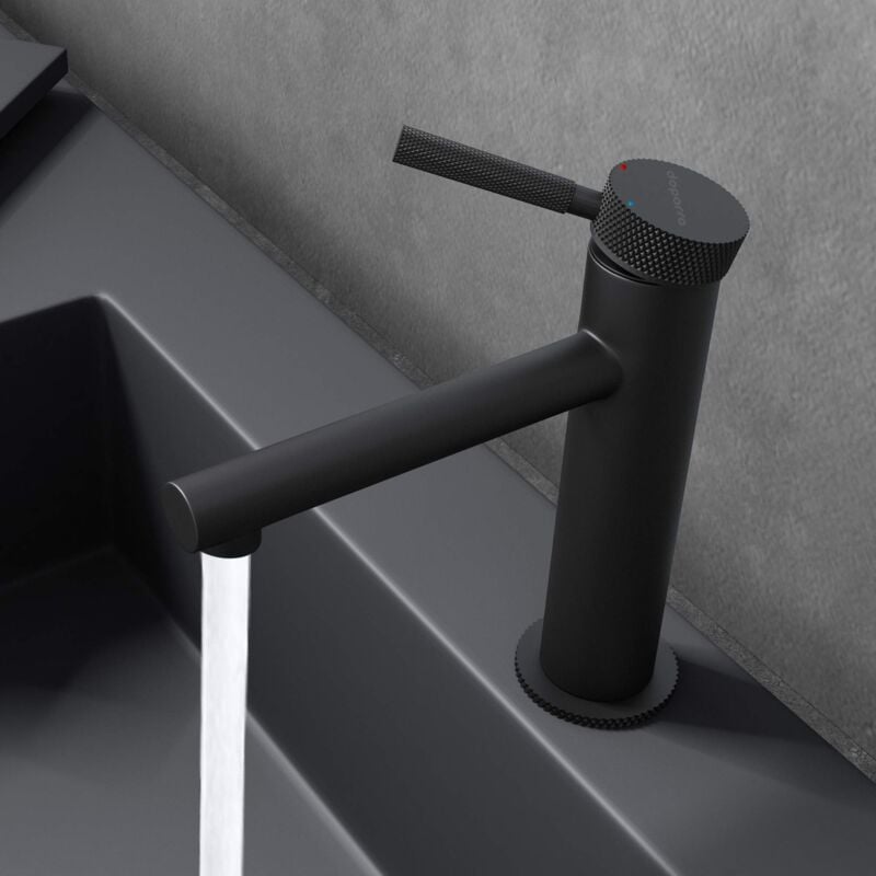 foto del prodotto sogood doporro rubinetto bagno miscelatore per lavabo caldo e freddo regolabile miscelatore monocomando 28cm wam 7202 bianco