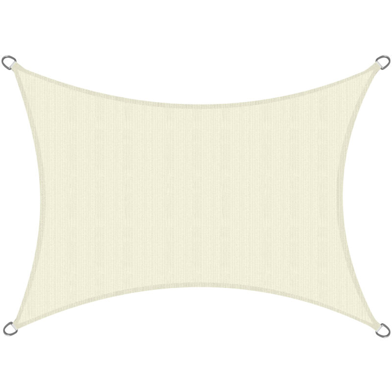 foto del prodotto sol royal tenda a vela parasole e ombreggiante rettangolare solvision crema, l200xb200 cm de 