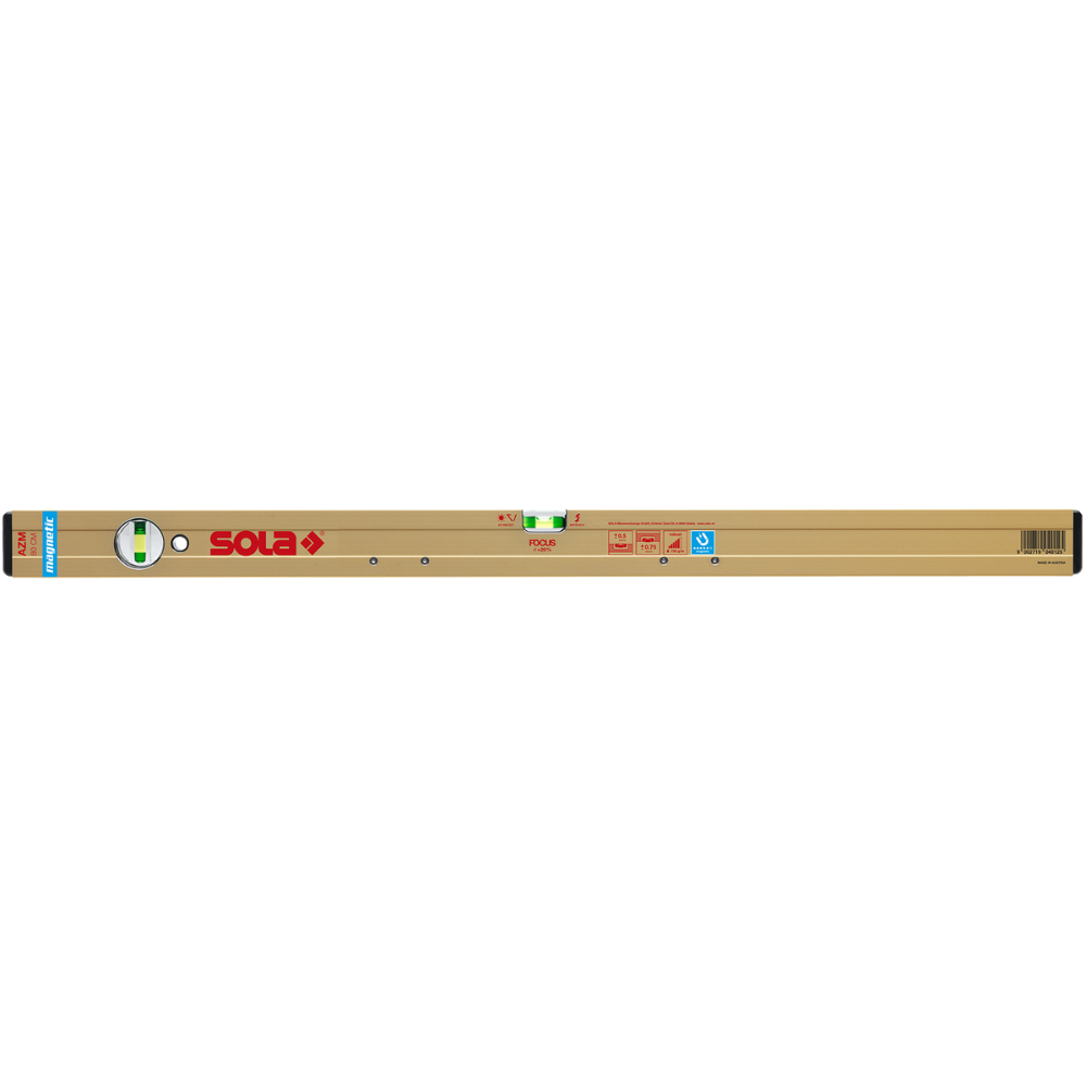 foto del prodotto sola livello alluminio azm gold 2f 100cm magnetico