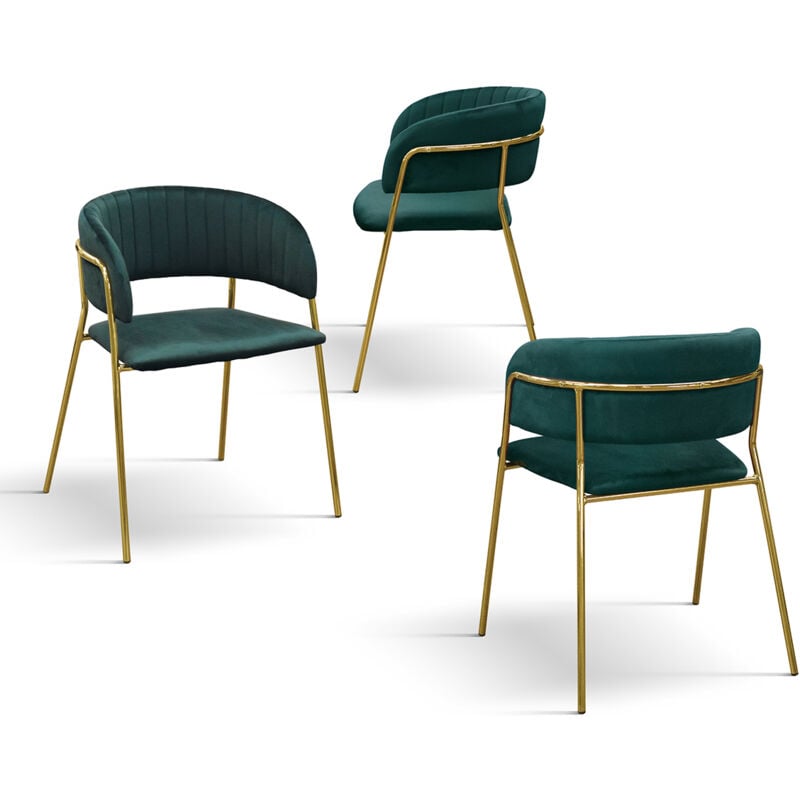 foto del prodotto solana sedia di design moderno in velluto