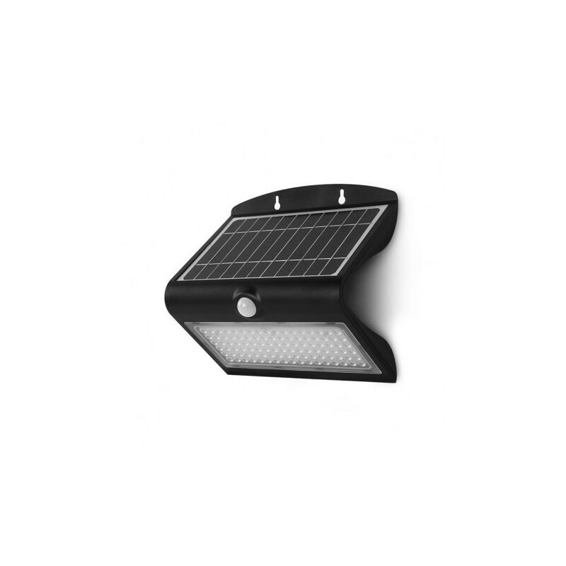 foto del prodotto solar led wall applique con rilevatore 8w 850lm 120 ip65 bianco naturale 4000k