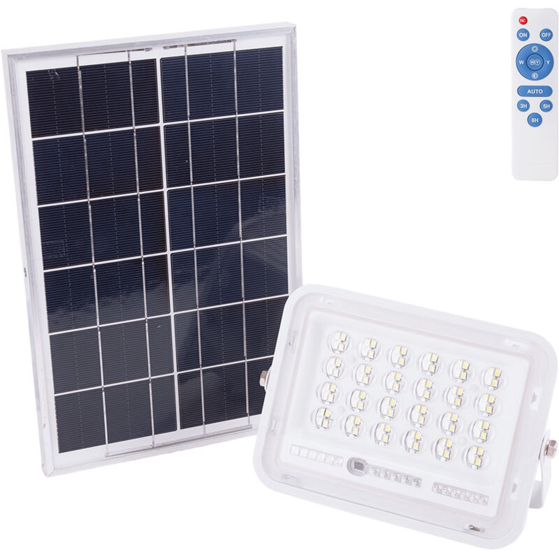 foto del prodotto solare led floodlight 30w 6500k pannello 6v 6w battery 3.2v 3000mah remote control ho solarefl 30w 02 