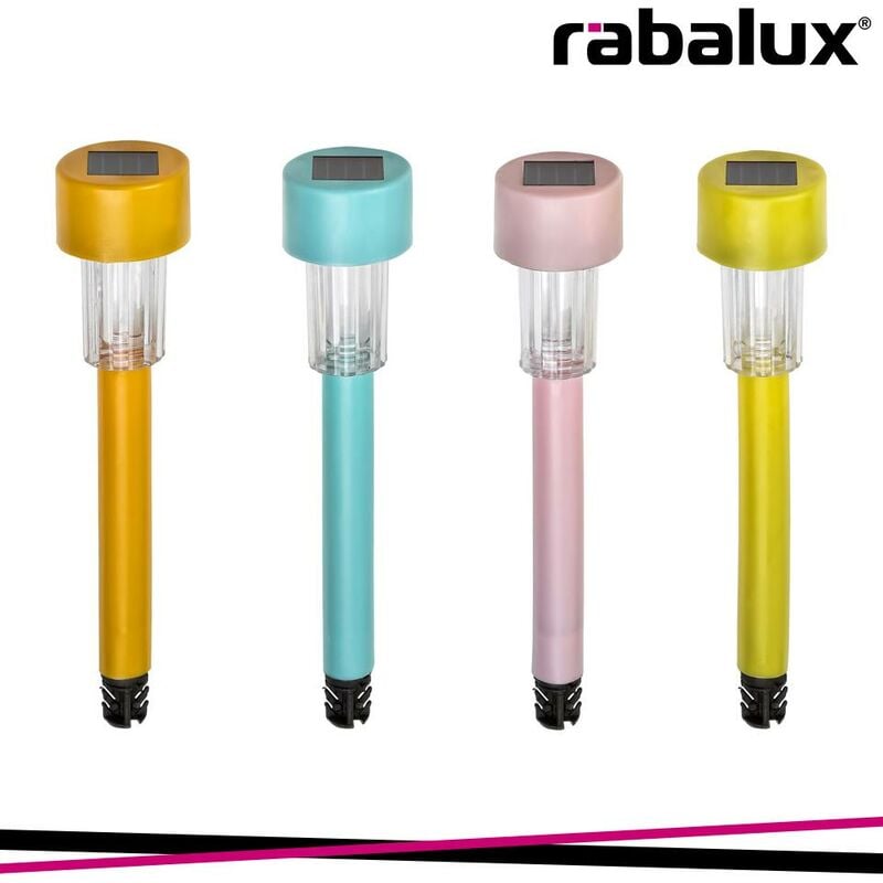 foto del prodotto solarino, outdoor solar led 4 colors mix 0,06w 6000k luce fredda