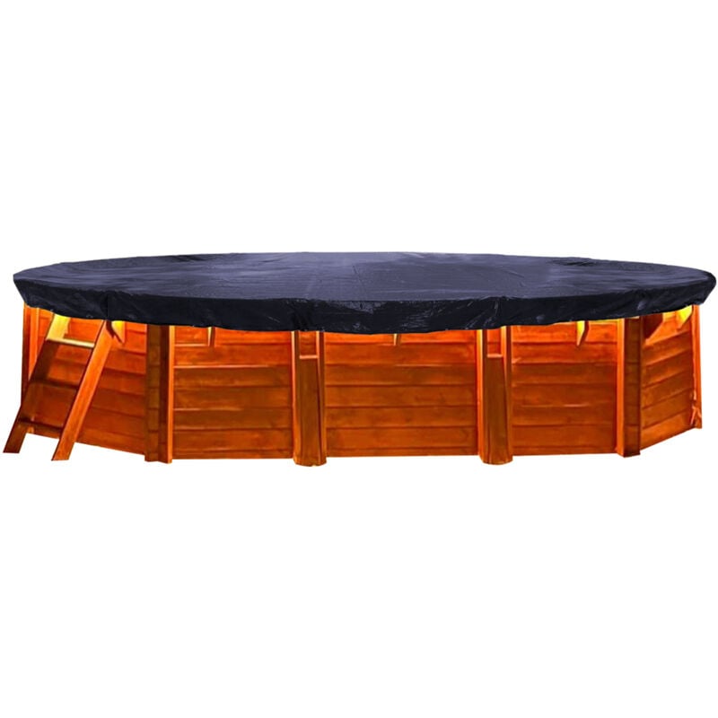 foto del prodotto solarplane pool oval planenmaß 700x440cm für pools 625x360 cm winterabdeckplane poolabdeckung 200g/m³ schwarz