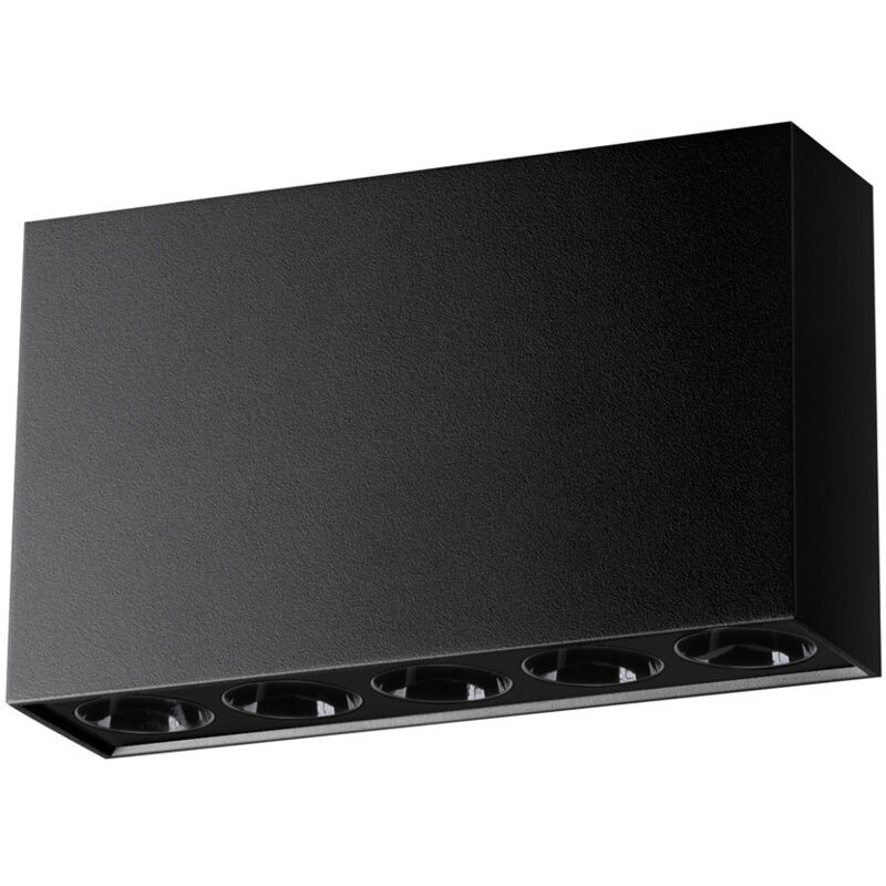 foto del prodotto sole downlight minimalista a montaggio superficiale nero sollux