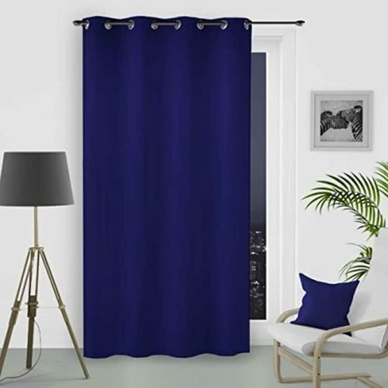 foto del prodotto soleil d ocre oscurante tenda con occhielli, blu blu navy , 140 x 250 cm