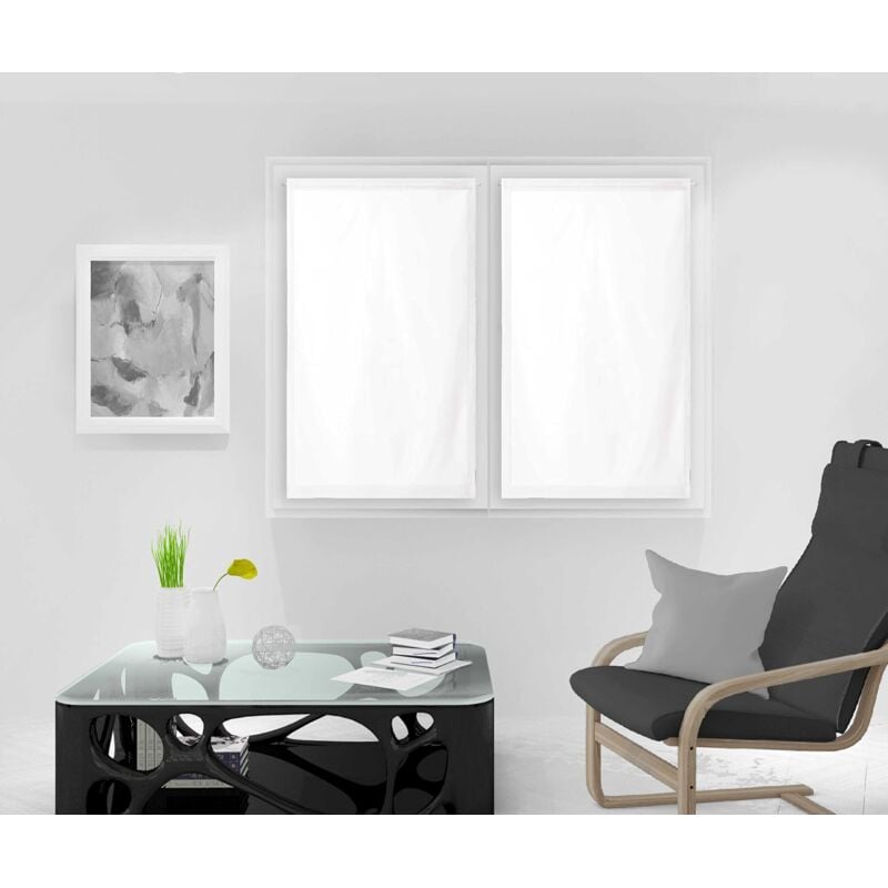 foto del prodotto soleil d ocre tenda finestra, poliestere, bianco, 90 x 120 cm