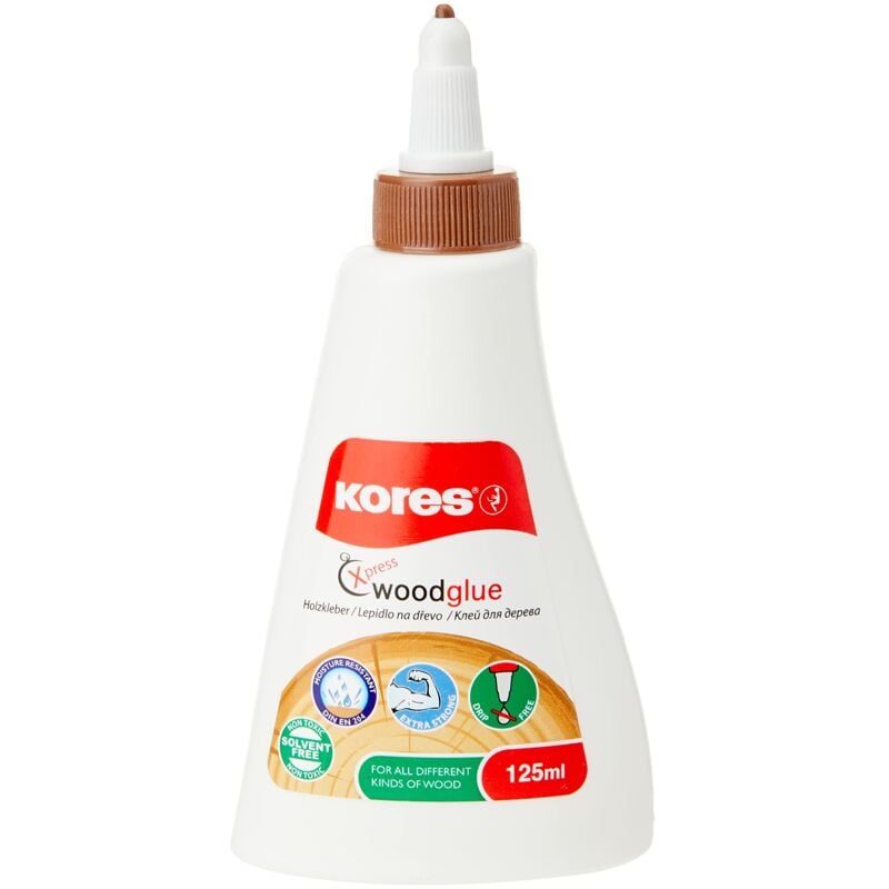 foto del prodotto soleil kores woodglue colla liquida per legno, a forte tenuta per tutti i tipi di legno, sicura e non tossica, ideale per lavori di fai da te,