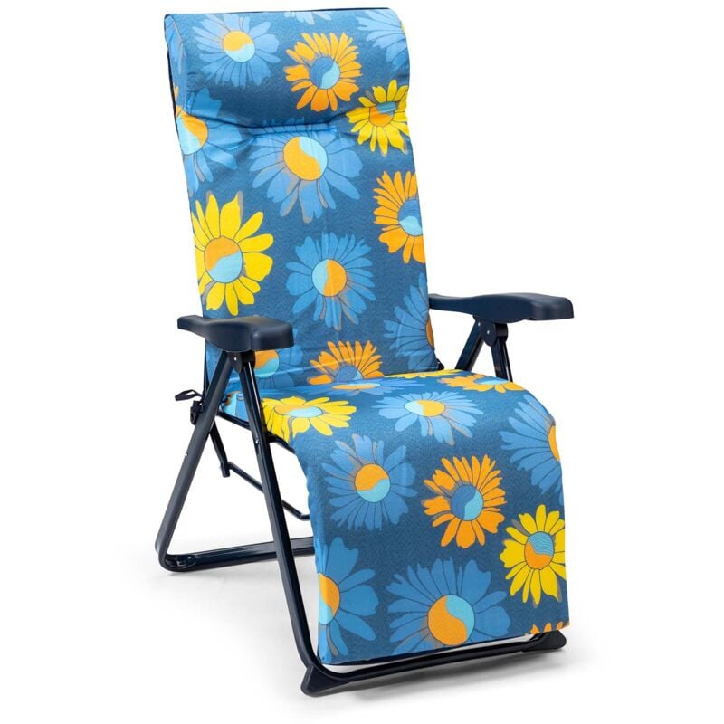 foto del prodotto solenny sedia a sdraio da giardino 6 posizioni superrelax imbottitura 5 cm