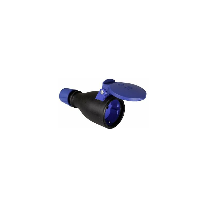 foto del prodotto solera base aria in gomma con coperchio e pressacavo 16a 250v t tl ip54 4.8mm nero 707t