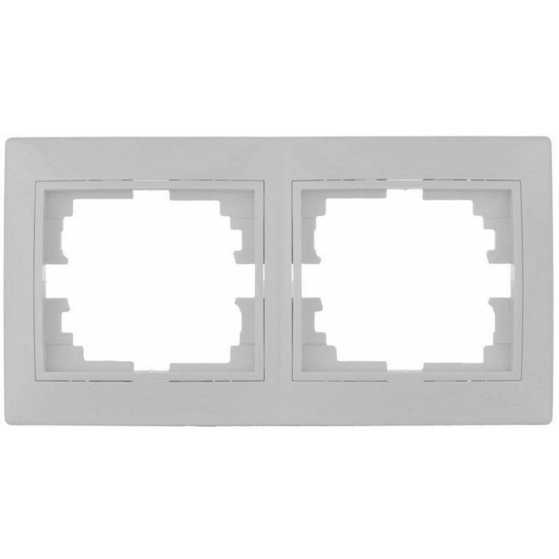 foto del prodotto solera cornice per 2 elementi orizzontali bianco 154x81x10mm europa serie erp72u