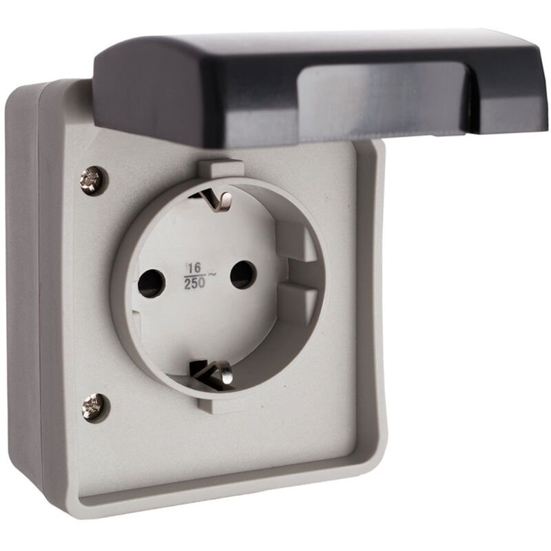 foto del prodotto solera inserimento a prova d acqua 2p t 16a 250v ip44 polipropilene