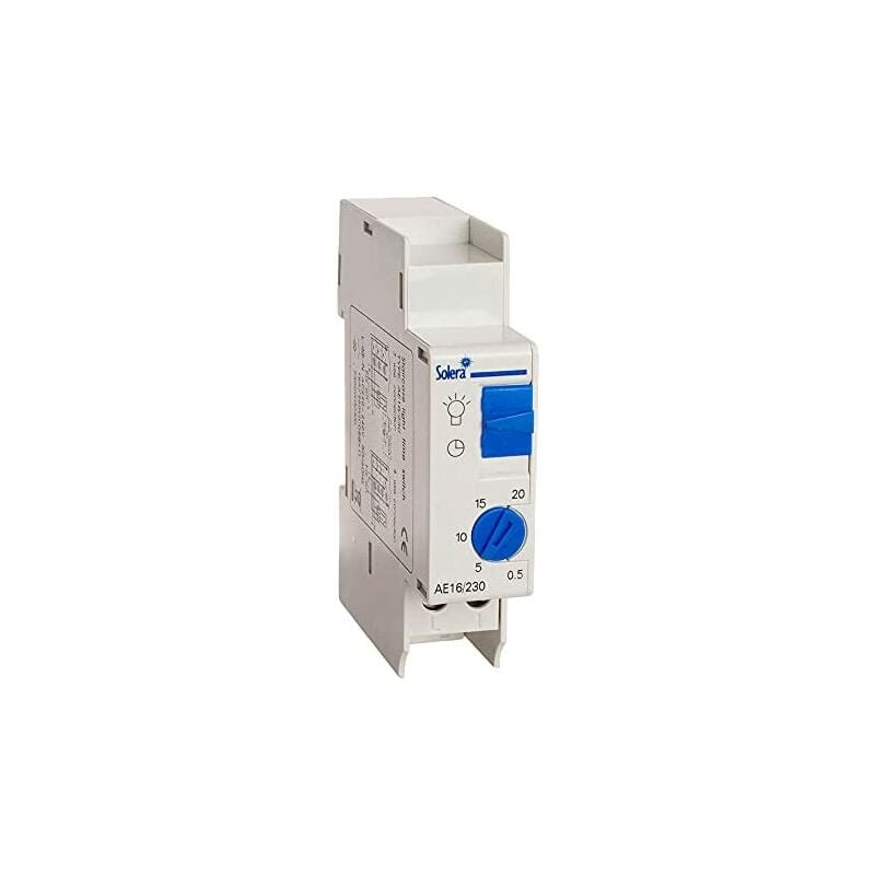 foto del prodotto solera interruttore orario automatico per scale 1 modulo din termoretraibile 