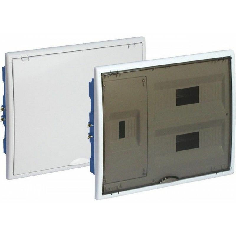 foto del prodotto solera quadro elettrico ad incasso pladur 24 elementi 4 cornice piombabile e porta blanco 82