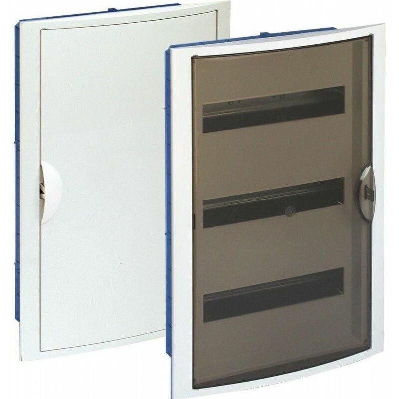 foto del prodotto solera quadro elettrico da incasso pladur 42 elementi telaio bianco e porta fum 5260hgw