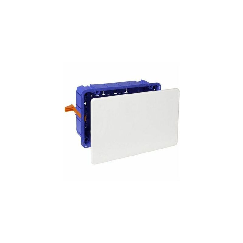 foto del prodotto solera scatola di collegamento per l incasso del divisorio cavo 164x106mm copertura a griffe in metallo e sistema di fissaggio della fl