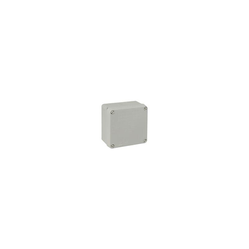 foto del prodotto solera scatola di connessione stagna quadrata senza coni ip65 ik08 100x100x55mm 110x110x60mm con coperchio di chiusura con viti grigie