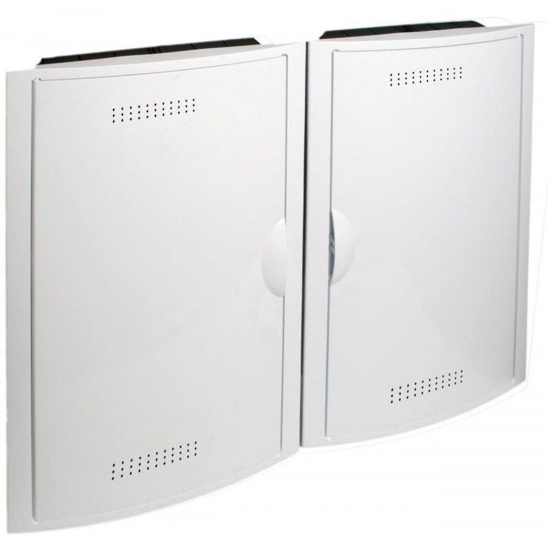 foto del prodotto solera set ict per incorporare 2 registri vuoti con porta cornice bianca 5504 2