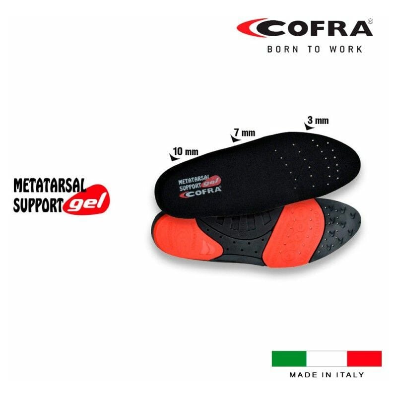 foto del prodotto soletta in gel di supporto metatarsale taglia 38 cofra