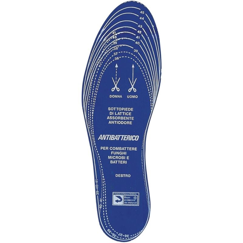 foto del prodotto solette dx sx antibatteriche misura da 36 a 46 24 pa