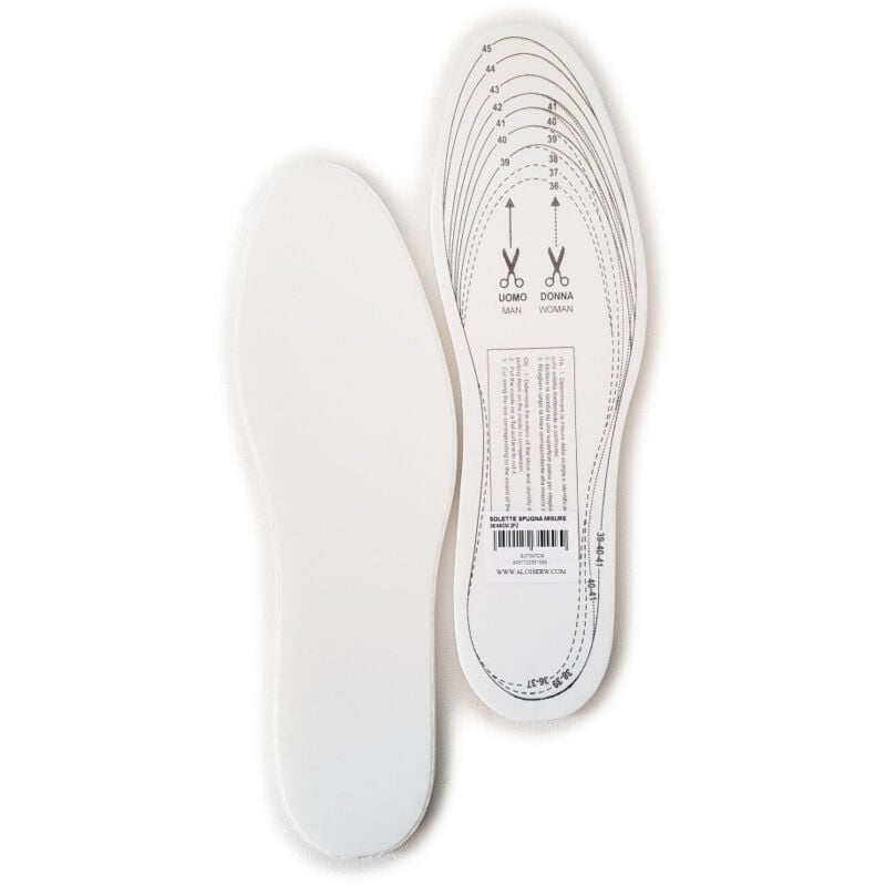 foto del prodotto solette spugna comfort taglia regolabile 36 46 spessore 8mm