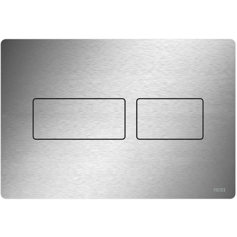 foto del prodotto solid placca di comando con finitura anti impronti, acciaio inox spazzolato 9240434 tece