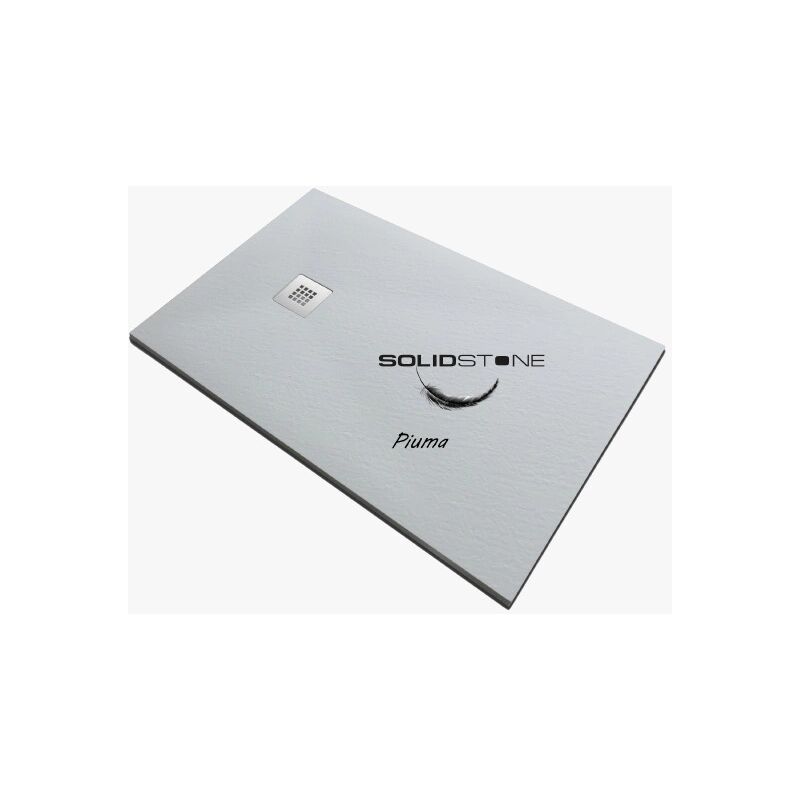 foto del prodotto solidstone piatto doccia piuma bianco 80x160