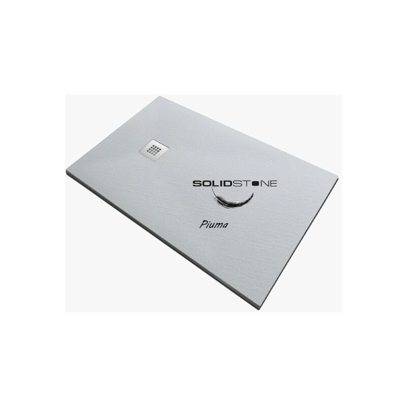 foto del prodotto solidstone piatto doccia piuma bianco 80x170